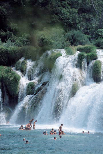 Kroatie Skradin watervallen