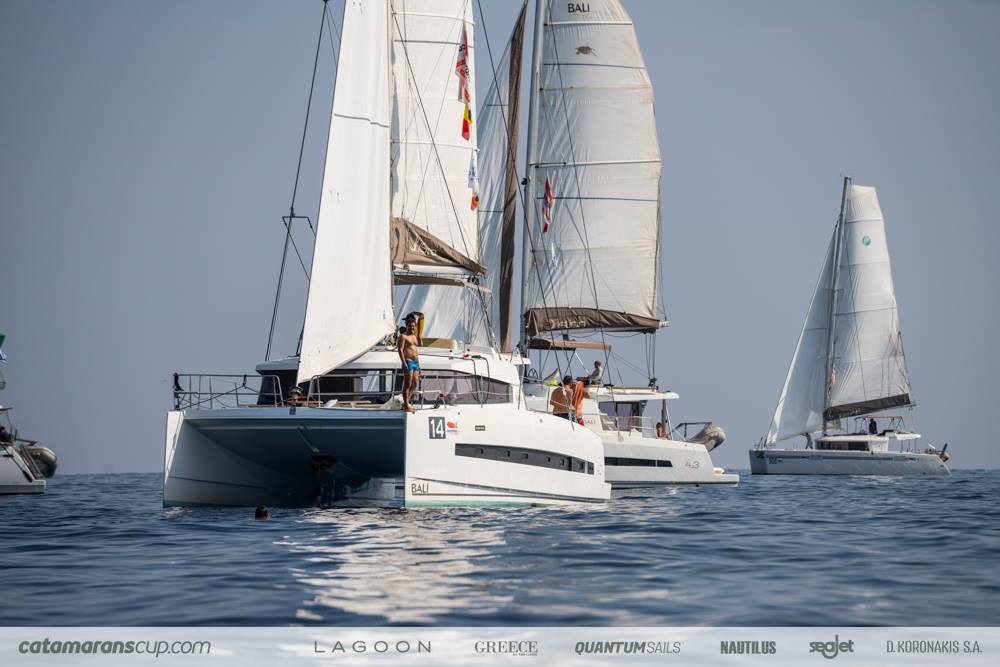 catamarans in actie